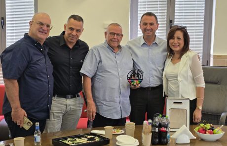 יו"ר הסתדרות, ארנון בר-דוד בביקור ביקנעם